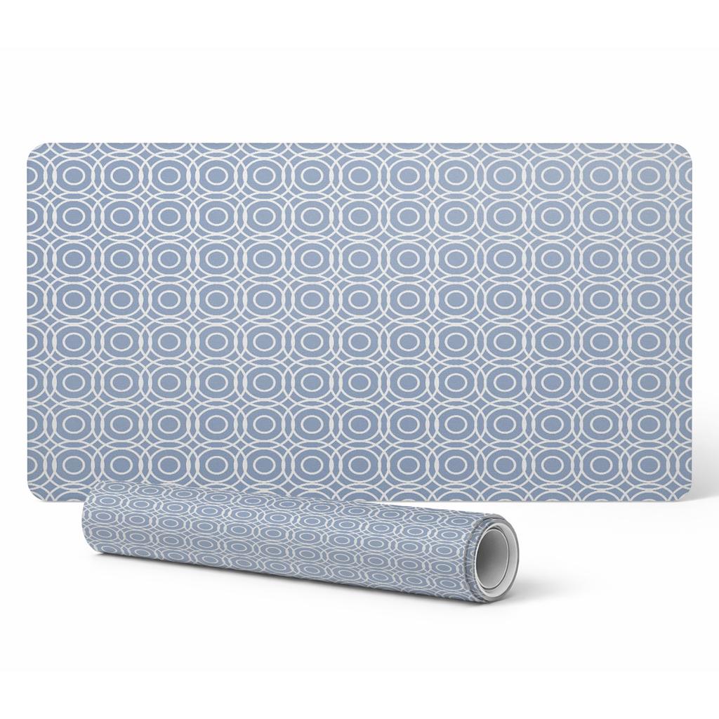 Designerska Podkładka Ochronna Pod Laptopa Geometryczny Wzór Kół 120X60 Cm