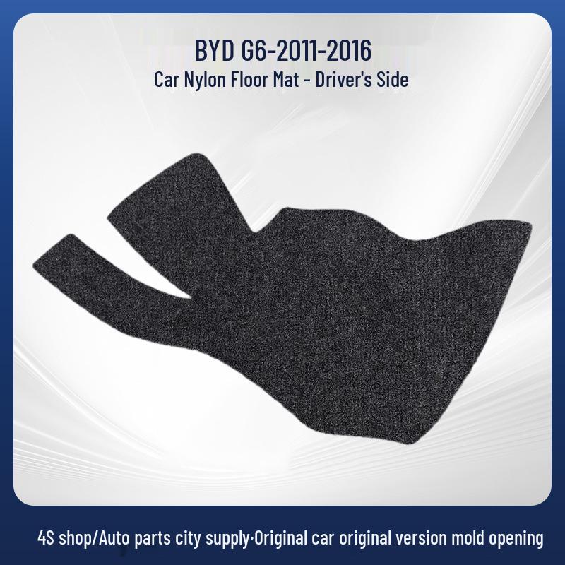 Black Nylon Car Floor Mats for BYD G6 (2011-2016)