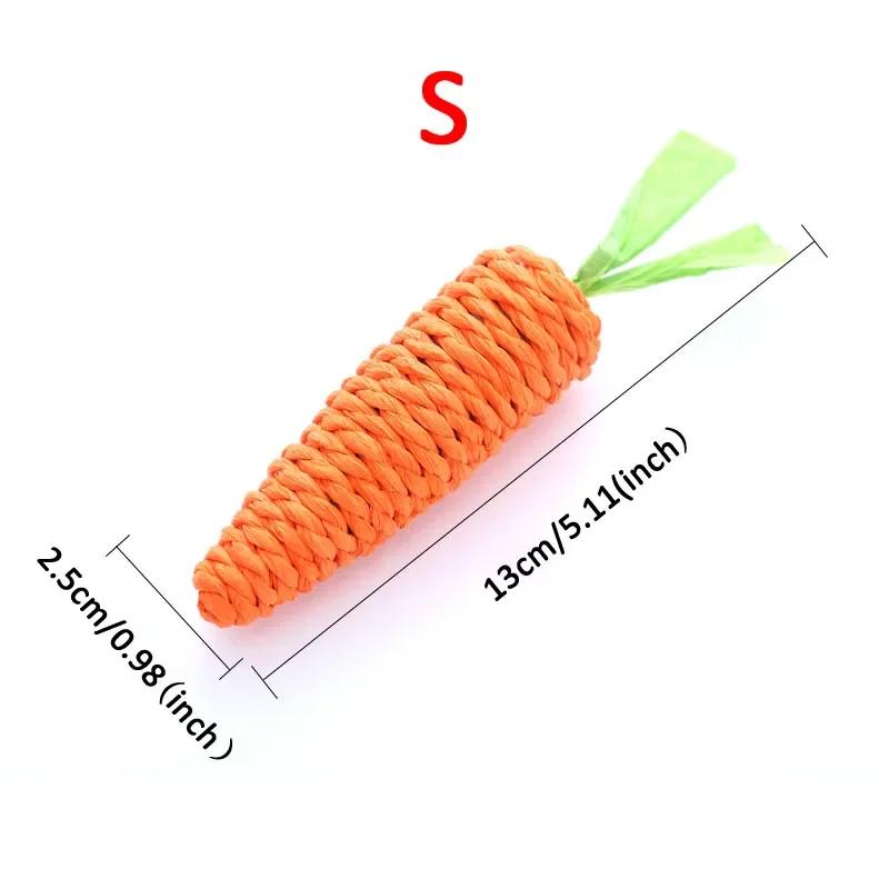 

Игрушка для кошек, хлопковая веревка, жевательные игрушки в виде морковки, встроенный колокольчик, голосовое взаимодействие, скрежетание зубами, чистка зубов, аксессуары для кошек