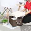 Fabric Storage Basket with Dual Handles Collapsible Storage Bins for Toys Laundry Clothes Storage Home Organizer Bedroom Closet