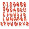 Colorful English Letter & Number Embroidery Patch Set for Clothing Decoration