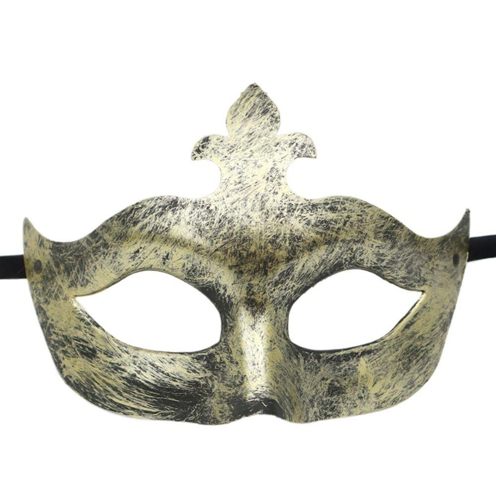 Retro Halloween Masks Plastic Half Face Mask Stage Performance Props Jazz Flat Head Mask Women