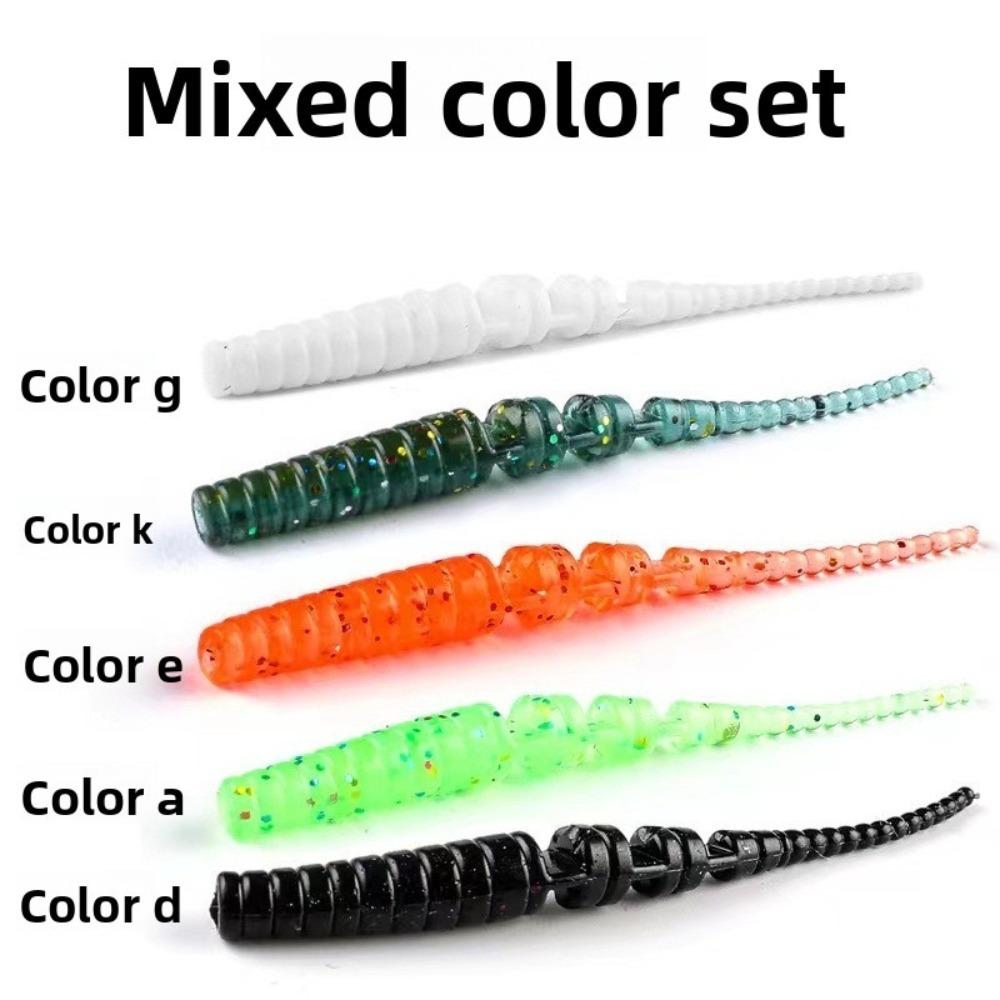 

35/50 шт. 5 см/4 см Мягкая приманка Минноу Форма Искусственная приманка Набор приманок Снасти Спортивная рыбалка 4cm 50pcs（Color Random））