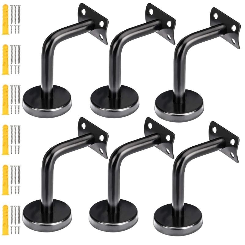 

Stainless Steel Stair Railing Brackets Heavy Type Wall Mount Stair Rail Support Brackets with Base Cover Bannister 1
