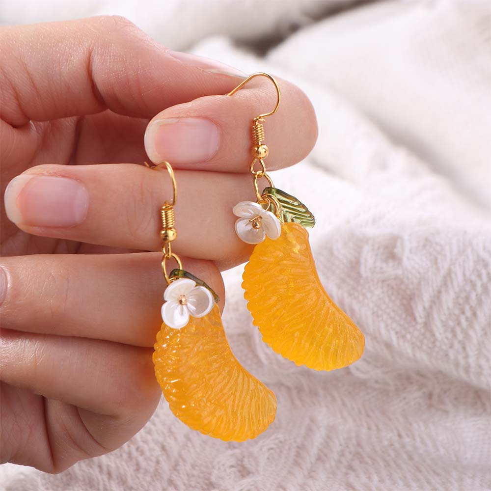 Hook Piercing Fruit Ear Jewelry Simulated Fruits Y2K Handmade Earrings  Party