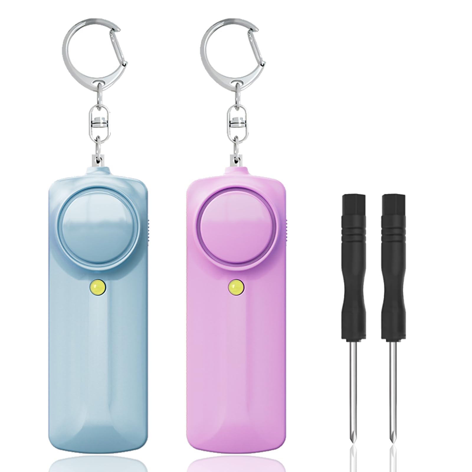 

EvoAce 130 дБ Громкая охранная сигнализация с подсветкой фиолетовым светом, охранная сигнализация со светодиодом, простой дизайн для начальной школы и совместимая со школой