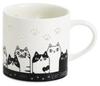 Ceramic Indigo Firefly Carving Mug 3 Cat Brothers Taller Size Approx. 8.3 H8 23216
