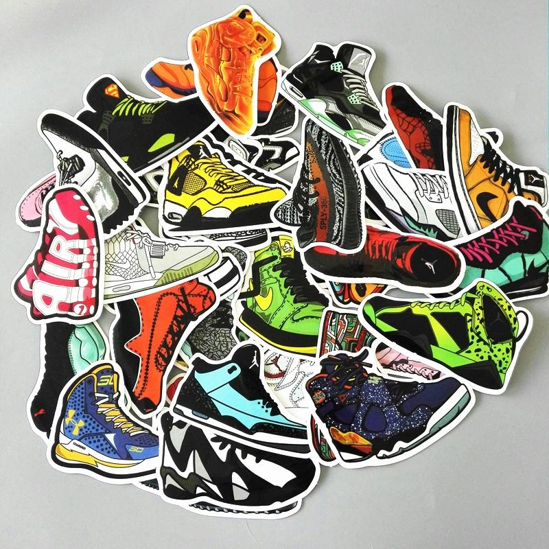 Premium Basketball Superstar Sneakers Stickers Vinyl Graffiti Creation Decals Decor
