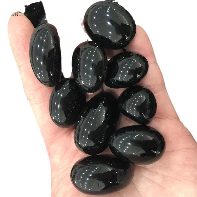 Large Natural Rainbow Obsidian Tumbled Stones for Fish Tanks and Potted Plants