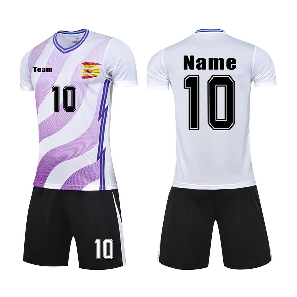 Men's Soccer Jersey Set Quick-Dry Sportswear with Shorts for Training and Matches, Sizes S-XXL