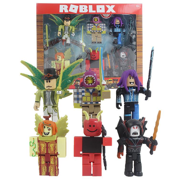 Мини-фигурки Roblox 2,5-3 дюйма, разные стили, персонажи виртуальной игры, игрушки с аксессуарами-оружием для детей от 6 лет