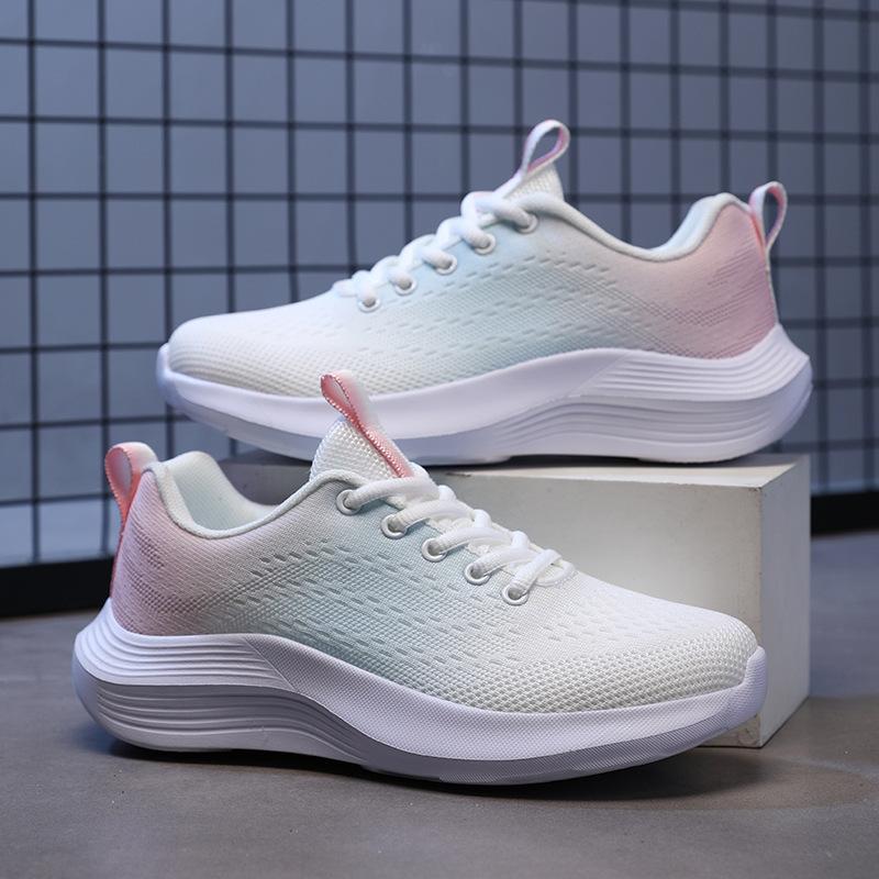 Летающие тканые женские туфли Универсальные женские туфли Мягкая подошва Высокоэластичные — фото 5