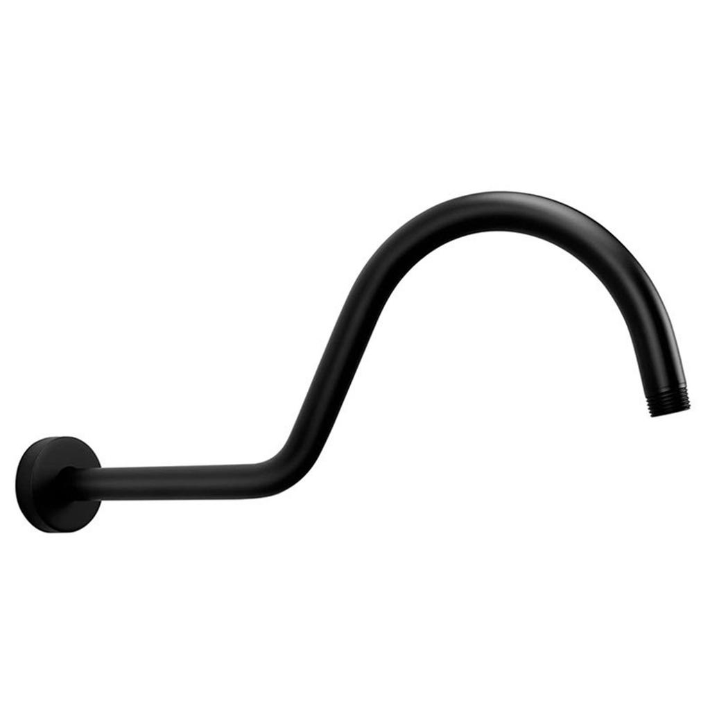 High Arc S Shaped Shower Arm Fashionable Shower Arm Luxury Bathroom Upgrade Steel for Stylish & Rust Frees Bath Space