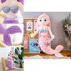 Adorable Mermaid Stuffed Plush Doll Soft Toy Perfect For Girls Birthday Gifts