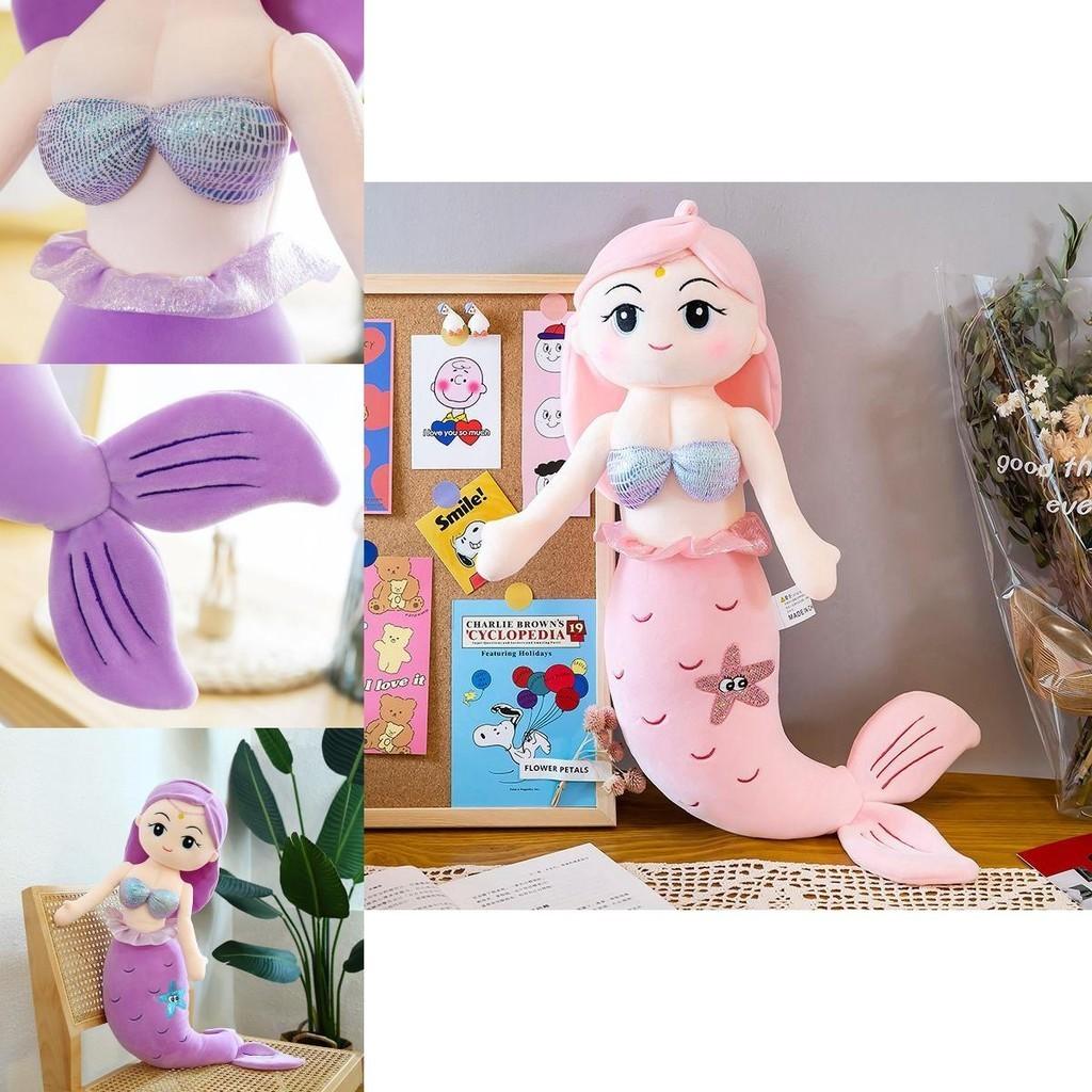 Adorable Mermaid Stuffed Plush Doll Soft Toy Perfect For Girls Birthday Gifts