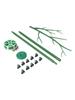 Detachable Plant Supports Climbing Plant Stakes Home Garden Setup 10 Orchid Clips Included UV Resistant Plant Support Stakes