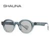 SHAUNA Ins Popular Fashion Round Sunglasses Women Punk Rivets Gradient Shades UV400 Men Retro Sun Glasses