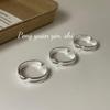 Minimalist Mobius Sterling Silver Open Ring for Women