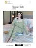Yellow Sweet Princess Long Pajamas with Chest Pad - Korean Cloud Cotton, Plus Size, Spring/Autumn Style