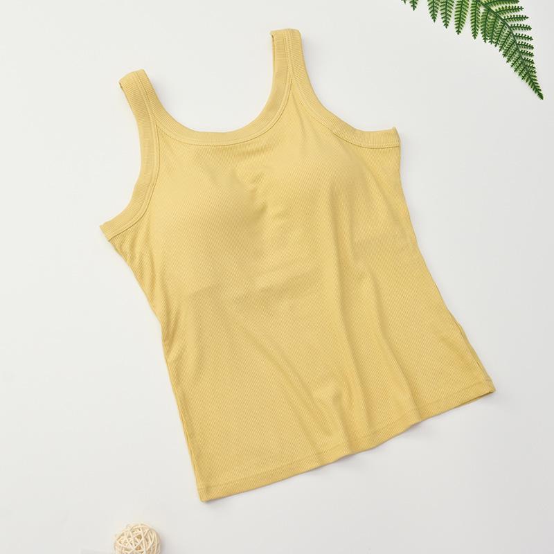 Versatile Modal Women's Tank Top with Built-In Bra & Padding - Perfect for Underwear or Outerwear