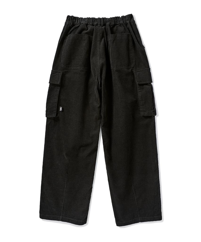 Peullukeu Corduroy Cargo Pants Black Fpt115