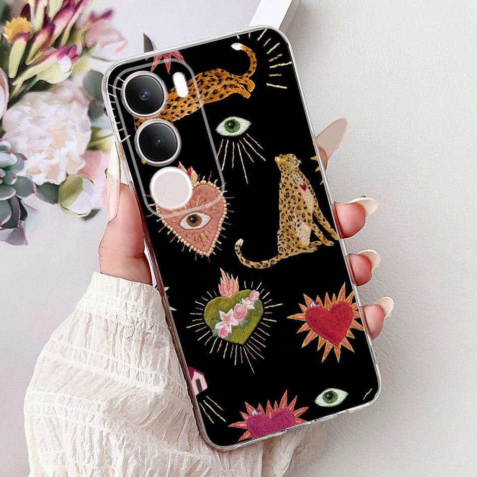 Silicone Case For Vivo Y19s V2419 Cover Lovely Cat Butterfly Cartoon Soft Back Protective Shell For Vivo Y19s 4G Y 19s TPU Coque