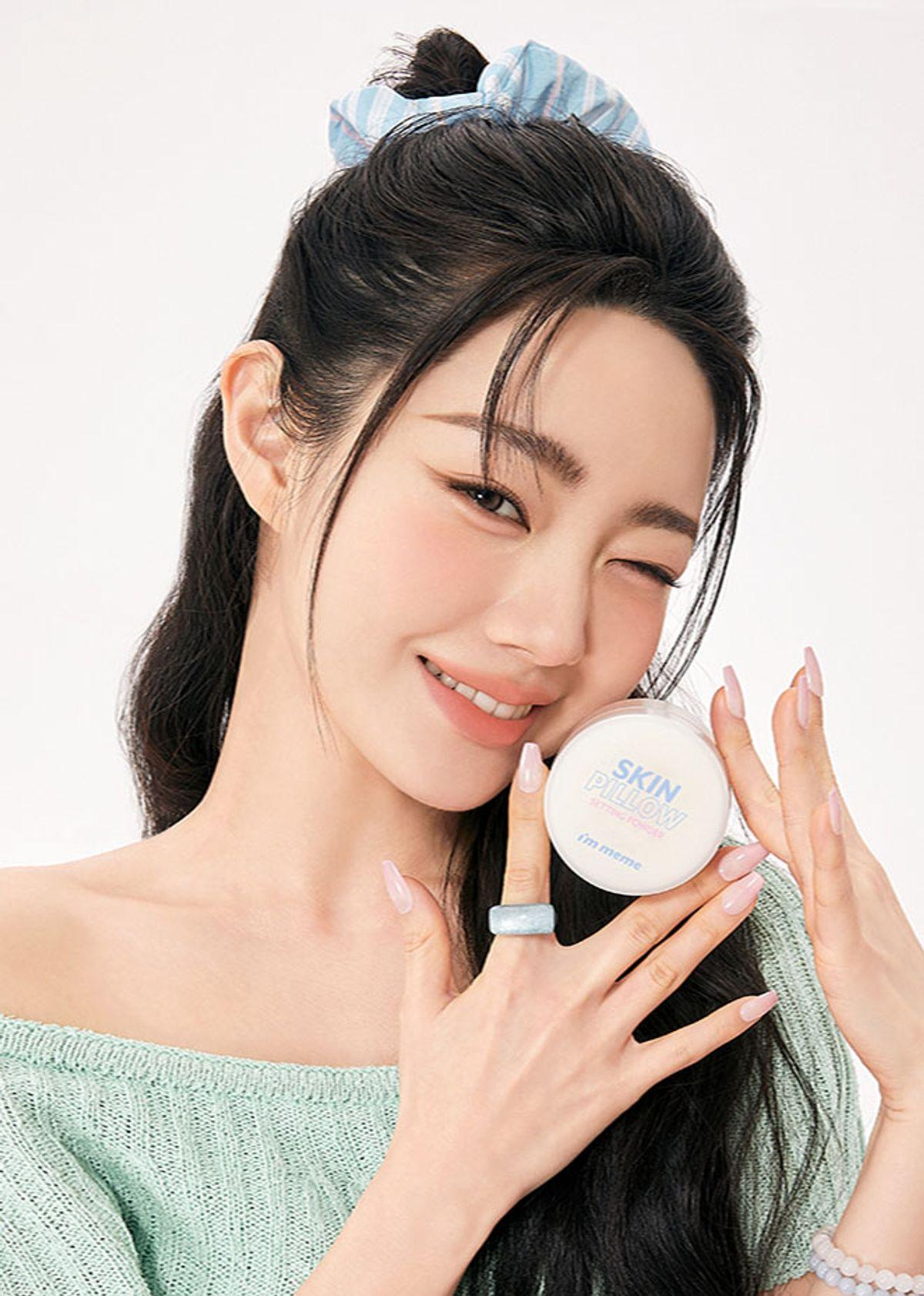 Пудра для закрепления макияжа Skin Pillow white powder