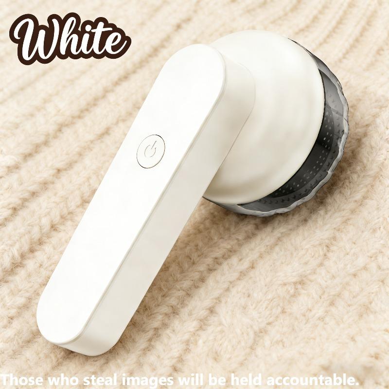 Портативный электрический удалитель ворса - Удалятор пуха, Сборщик ворса, Удалятор волос, Удалятор пуха для одежды, постельного белья, ковров, диванов белый