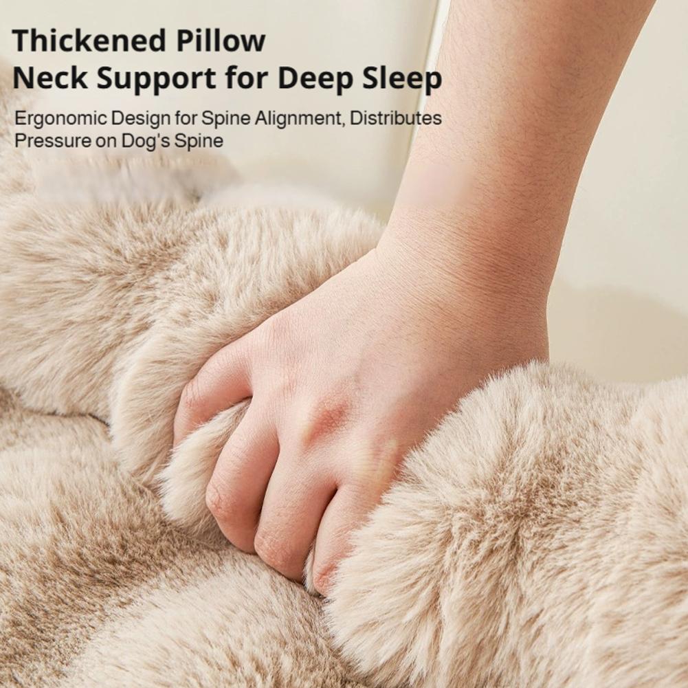 Winter Warm Calming Dog Bed Sofa Couch Cover Super Soft Plush Pet Blanket Mat for Small Medium Large Dogs Washable Cat Nest Cama