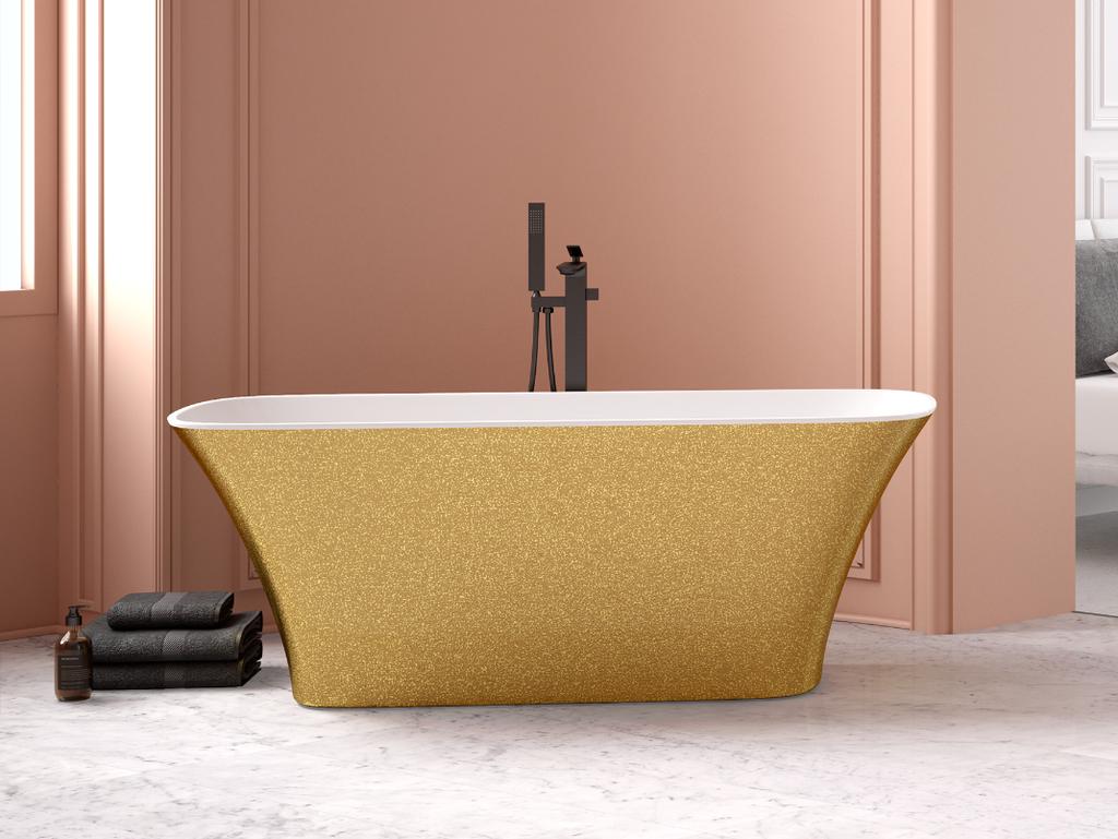 VEO I Chrome Floor-standing Bathtub Tap + Easy-Box Besco