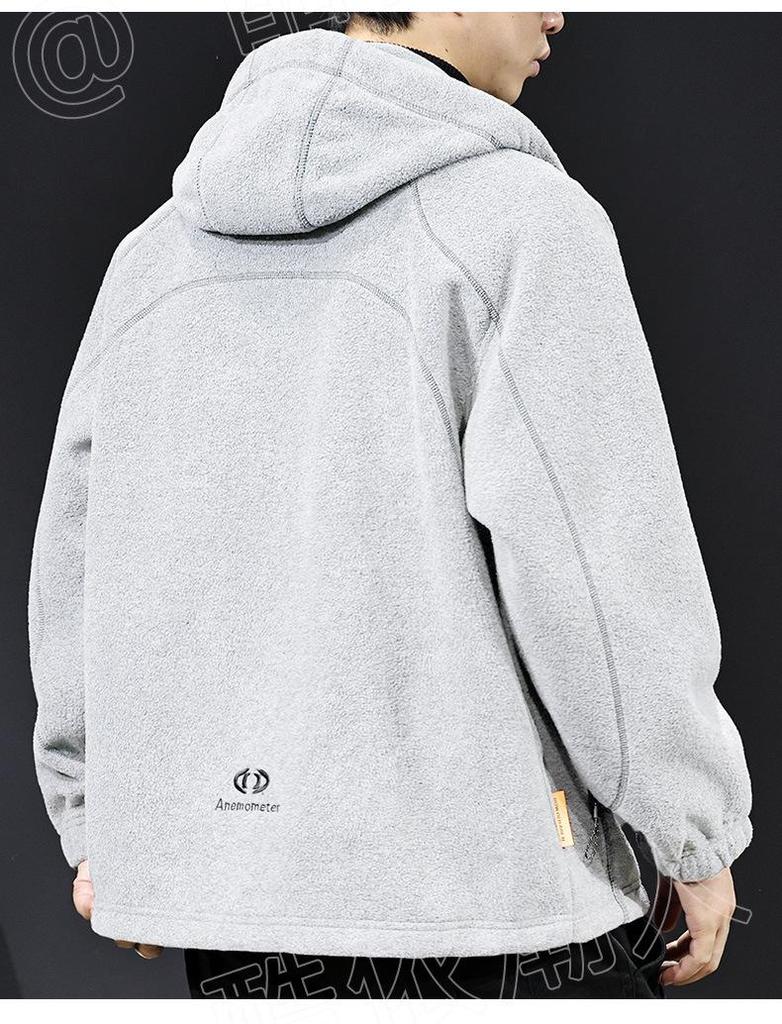 Men's 2025 Autumn/Winter Thick Warm Casual Fleece Hoodie Jacket