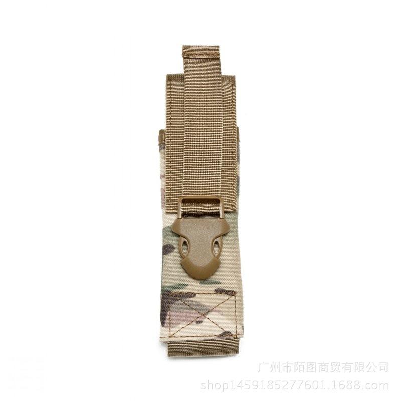1000D Nylon Tactical Flashlight Pouch - Multifunctional Molle Military Tool Bag Waist Pack