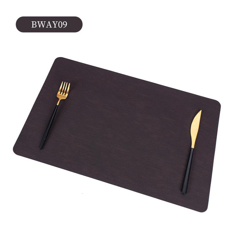 Popular cloth pattern grid oil edge placemat, dining table insulation mat, high-grade square water drop-shaped anti-scalding table mat