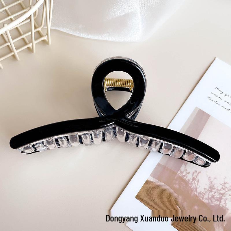 Eleganter minimalistischer Hochsteckfrisur-Haarclip mit Schleife - Luxuriöses Krallendesign