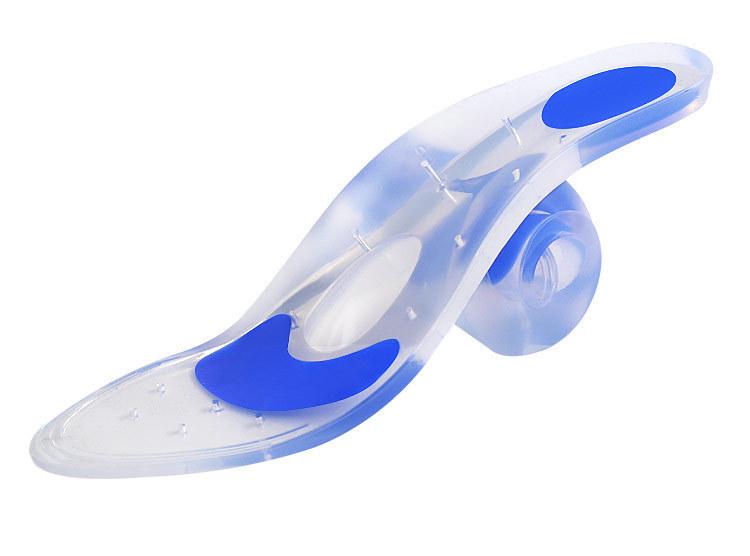 Solette in Silicone Trasparente per Scarpe - Morbide Assorbiurti con Supporto Plantare a Lunghezza Intera per Massaggio Sportivo