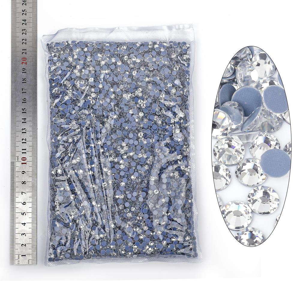 14400pcs Hotfix Rhytones Bulk Glass Crystal AB Gemstones Applique for Dresses Rhinestone T-shirt Garment Accessories
