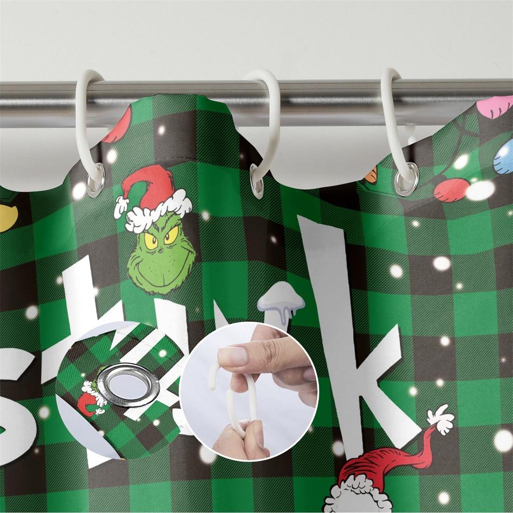 Digital Print Polyester Waterproof Shower Curtain Set Of Four - Gothic  Bathroom Decor And Matching Accessories