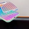 For iPhone 15 Pro Case Wavy Pattern Gradient Iridescent Design TPU + PC Phone Cover