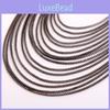 European Style Gold Plated Box Chain Necklace With Wavy Design For Wedding