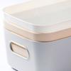 20/25/30cm Desktop Storage Box Dormitory Sundries Plastic Cosmetic Storage Box Bathroom Kitchen Sorting Storage Basket Bins