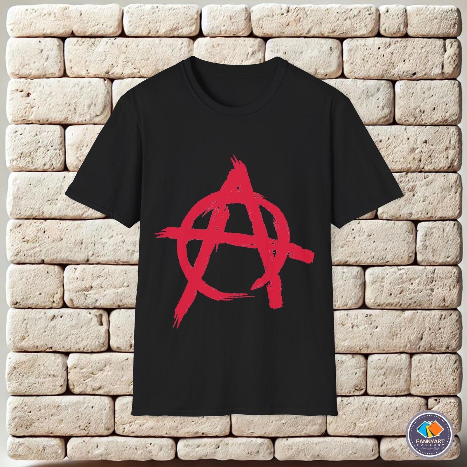 Anarchy Symbol Political Philosophy Chaos Rebellion Unisex T-Shirt XXXL