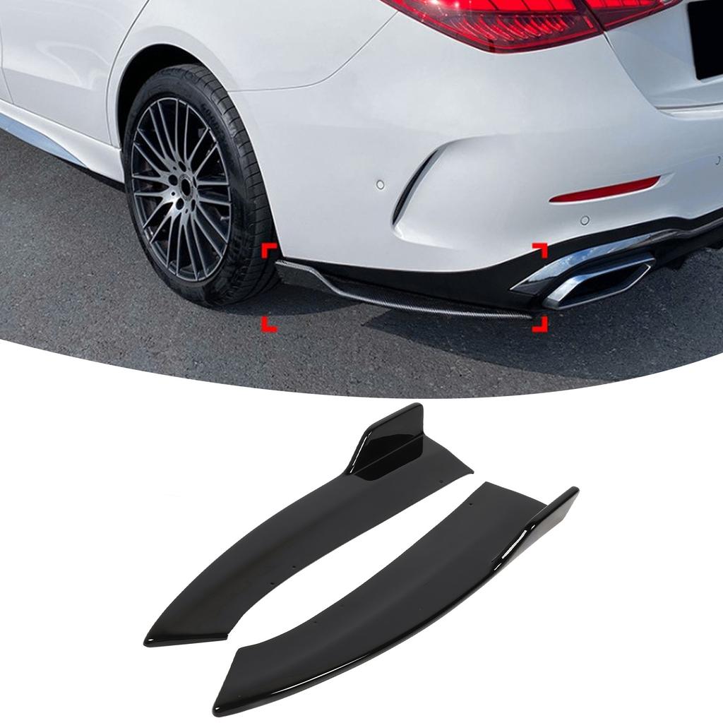 1 Pair Car Rear Bumper Diffuser Splitter Replacement for   C‑Class W206   Line 2022 And Later