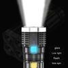Super Light LED Flashlight COB Side Light USB Recharge Super Bright 4 LED Side Light 4 Modes Flashlight Built-in Battery Outdoor Hunting Camping