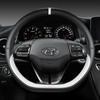 Per Hyundai Ioniq 5 2016 2017 2018 2019 2020 2021 2022 Coprivolante Auto Forma a D Pelle PU Accessori Auto Interni