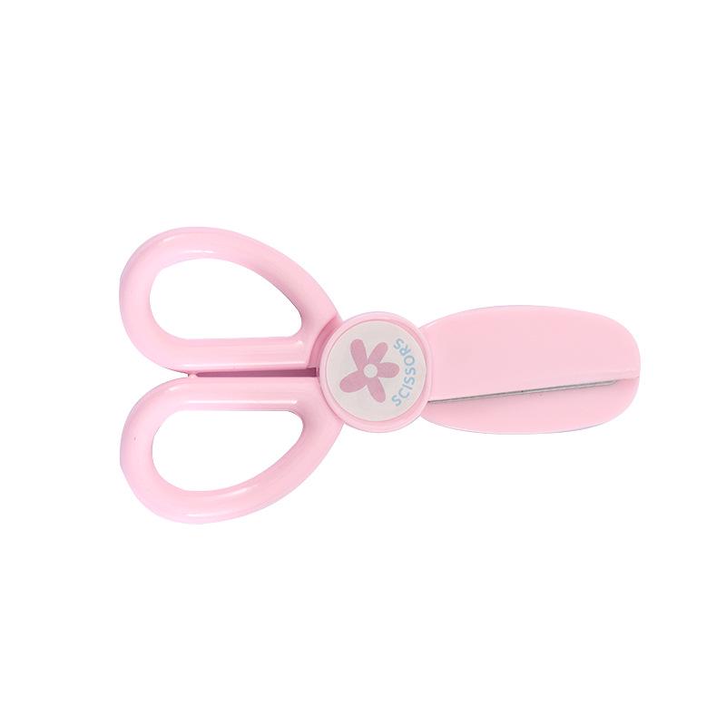 Lidemei Stainless Steel Children's Safety Scissors - Macaron Color for Students and Art Projects