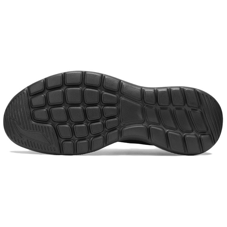 New LiNing Cushioning Breathable Low Top Running Shoes Men's Black ARSU113-1