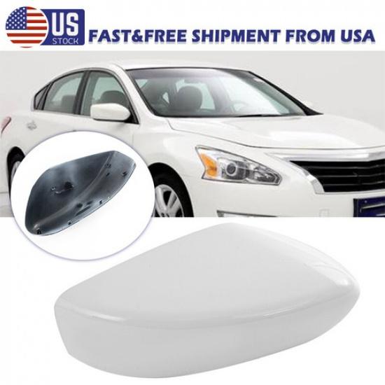 RH Passenger Side Mirror Cap Cover White For Nissan Altima Sedan 2013 2014-2018