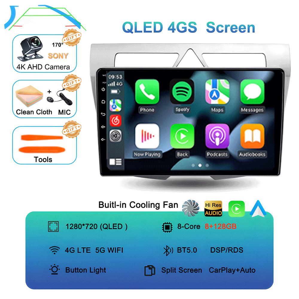 Car Radio Android 14 For Kia Morning Picanto 2007 2008 2009 2010 Navigation Multimedia Player Stereo GPS WiFi+4G Carplay+Auto BT