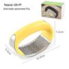 Stainless Steel Garlic Press & Peeler - Manual Ring-shaped Masher & Mincer Tool for Kitchen Use