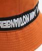 Aimnaseohyumeonbiing Basic Logo Tape Bucket Hat - Orange